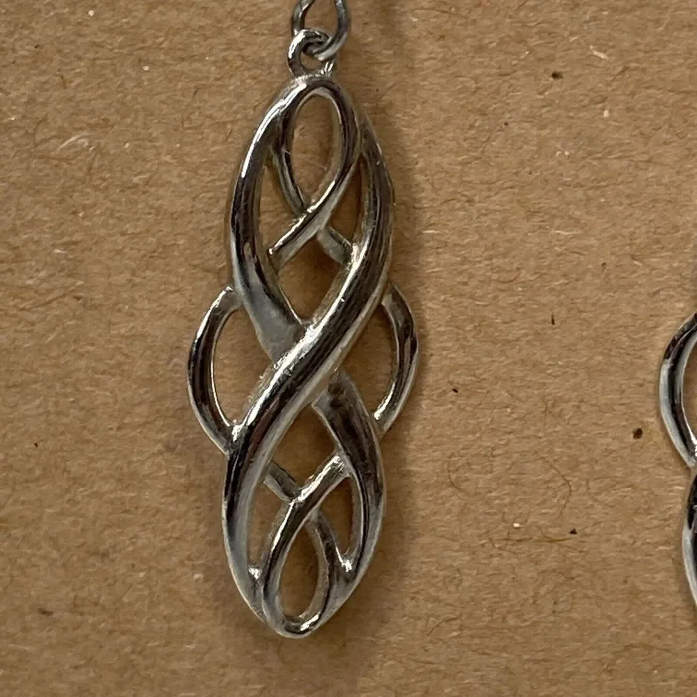 Celtic Knot‎ Sterling Silver 925 Earrings NWOT Dangle